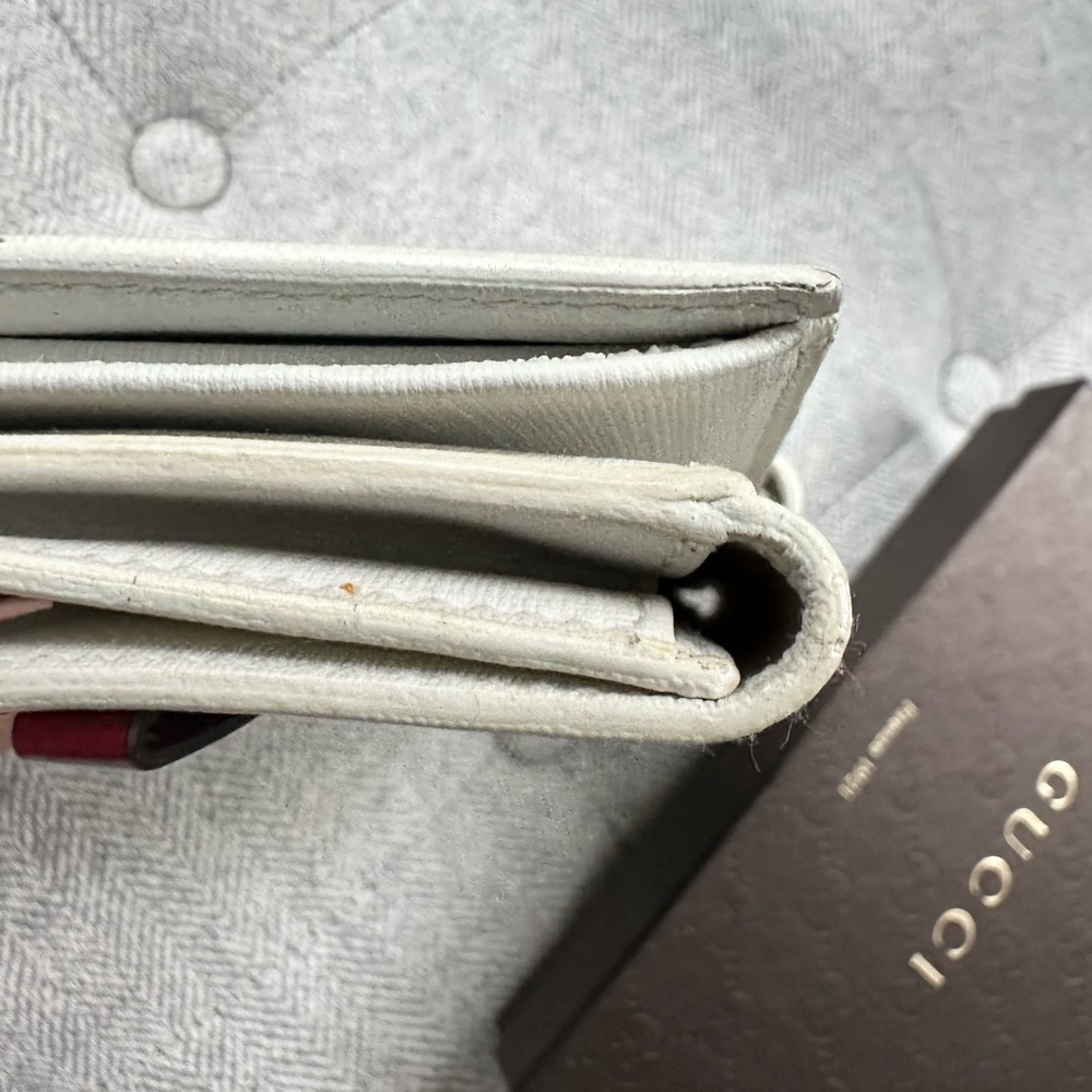 Gucci Interlocking GG Logo Leather Hearts Canvas Long Wallet w/ Box – Limited Ed - Picture 7 of 16